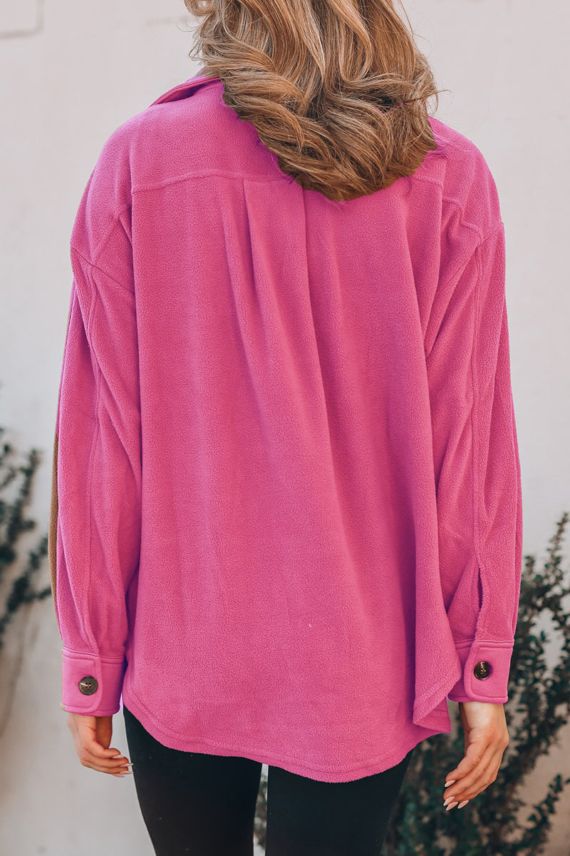 Pocket Turndown Collar Tops(9 Colors)