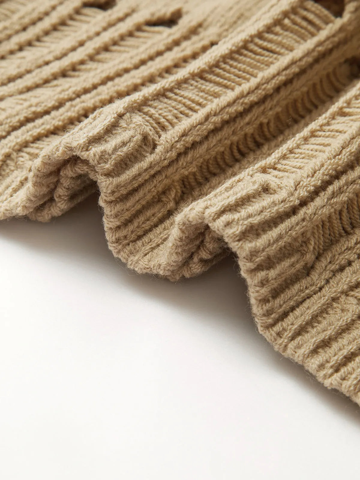 Hollow Out Stretch Sweater Vest
