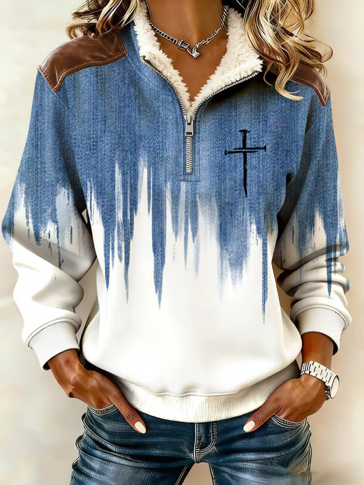 Blue white