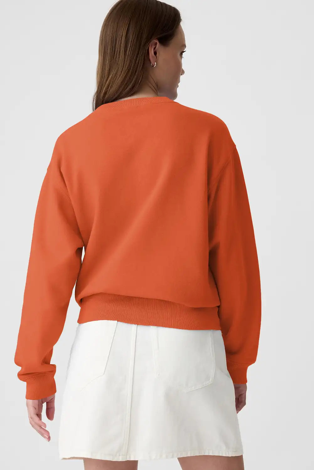 Orange Crewneck Sweatshirt