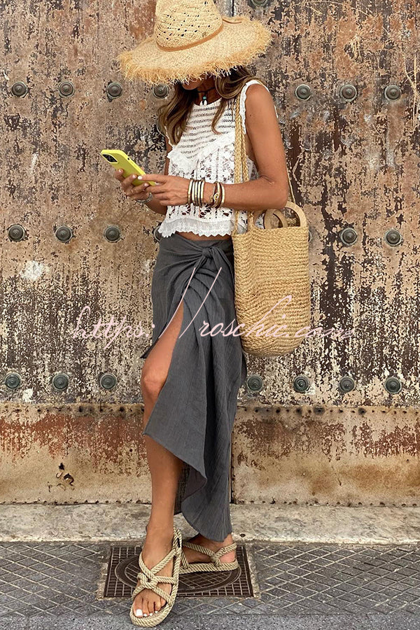 So Sweet and Flower Crochet Hollowout Tank Top