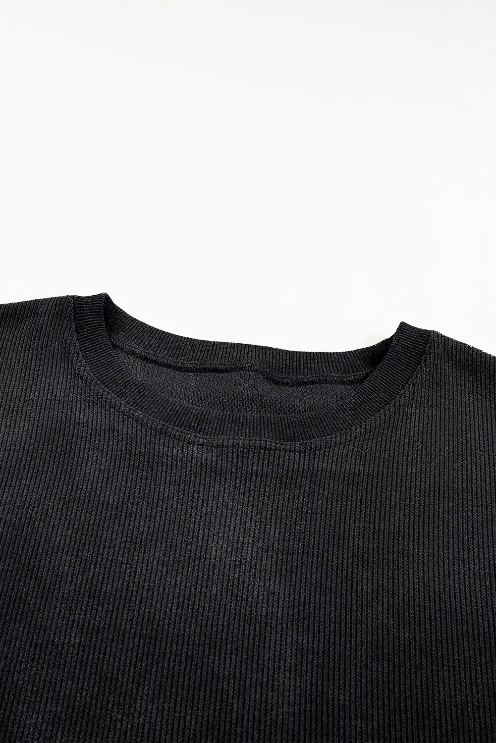 Sequin Heart Black Sweatshirt