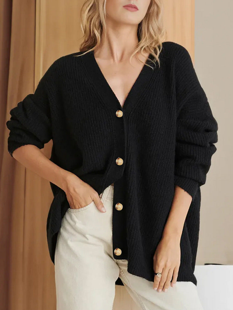 Popular Color Cardigan Sweater Coat Top