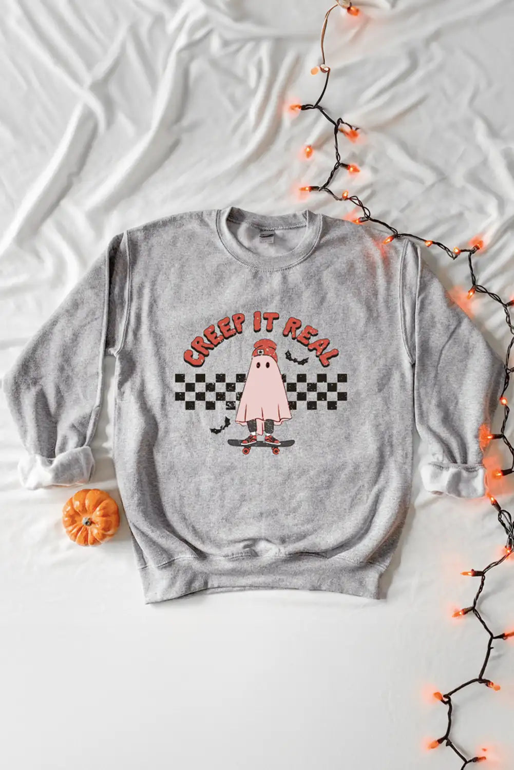 Spooky Ghost Print Sweatshirt