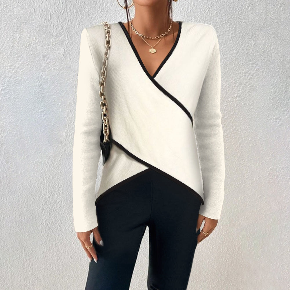Mia® | Elegant V-neck sweater