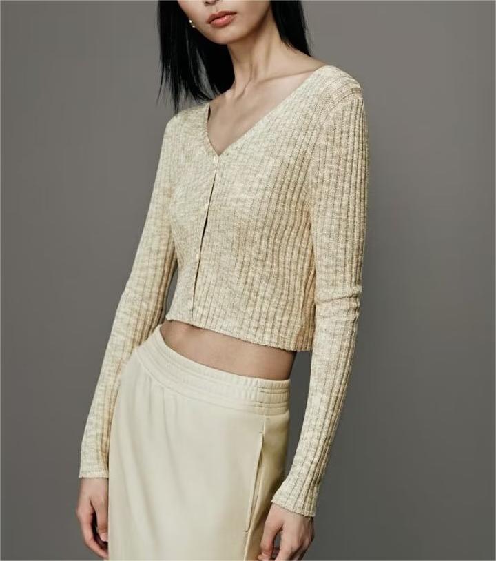 Long Sleeved Knitted Cardigan
