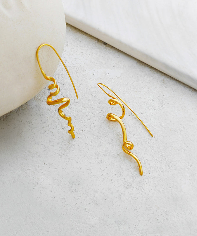 Gold Copper Stud Earrings