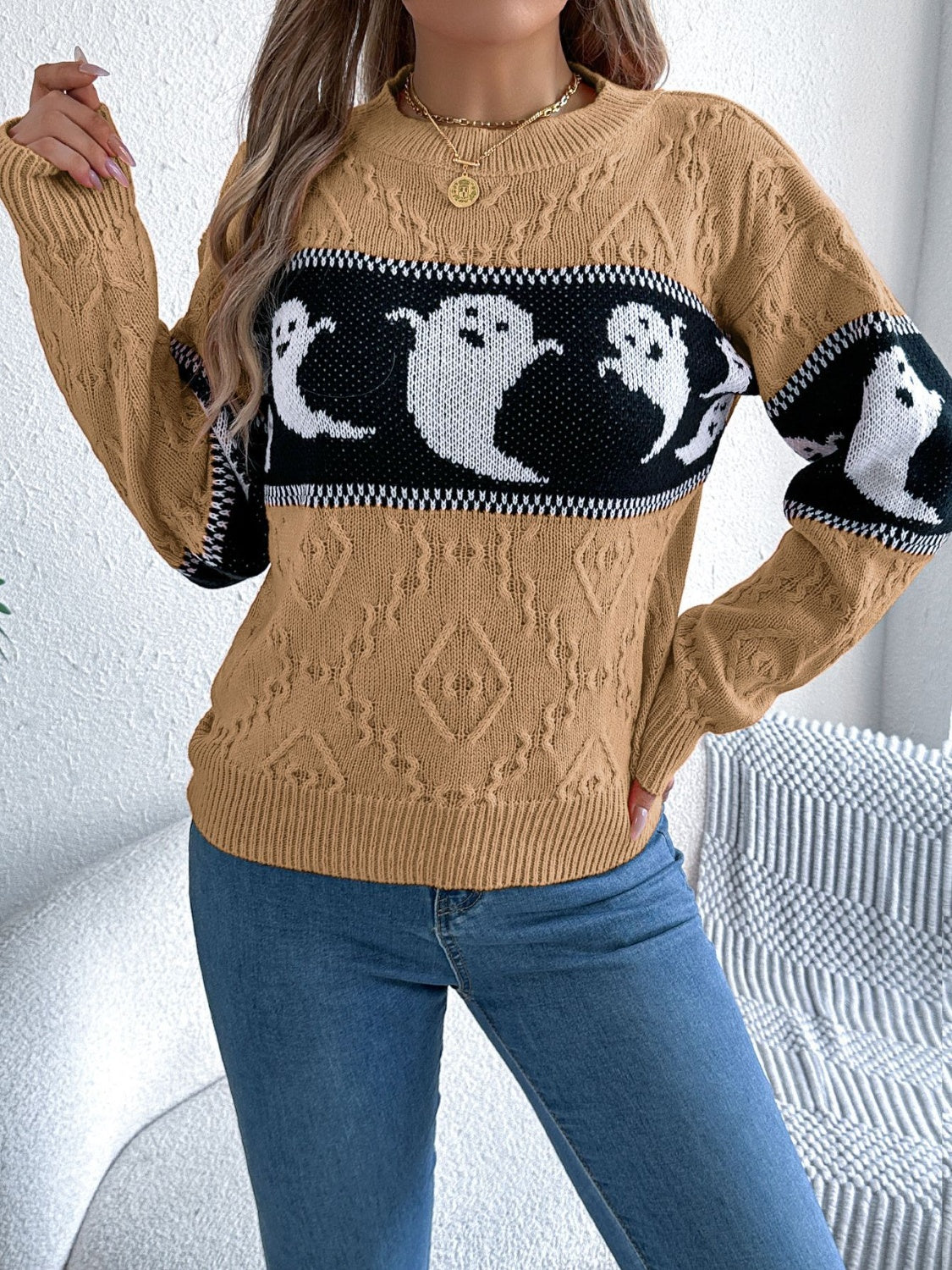 Gracefully Designed Sweater