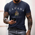 Men's Canada Print Crew Neck Short Sleeve T-shirt elevenforest