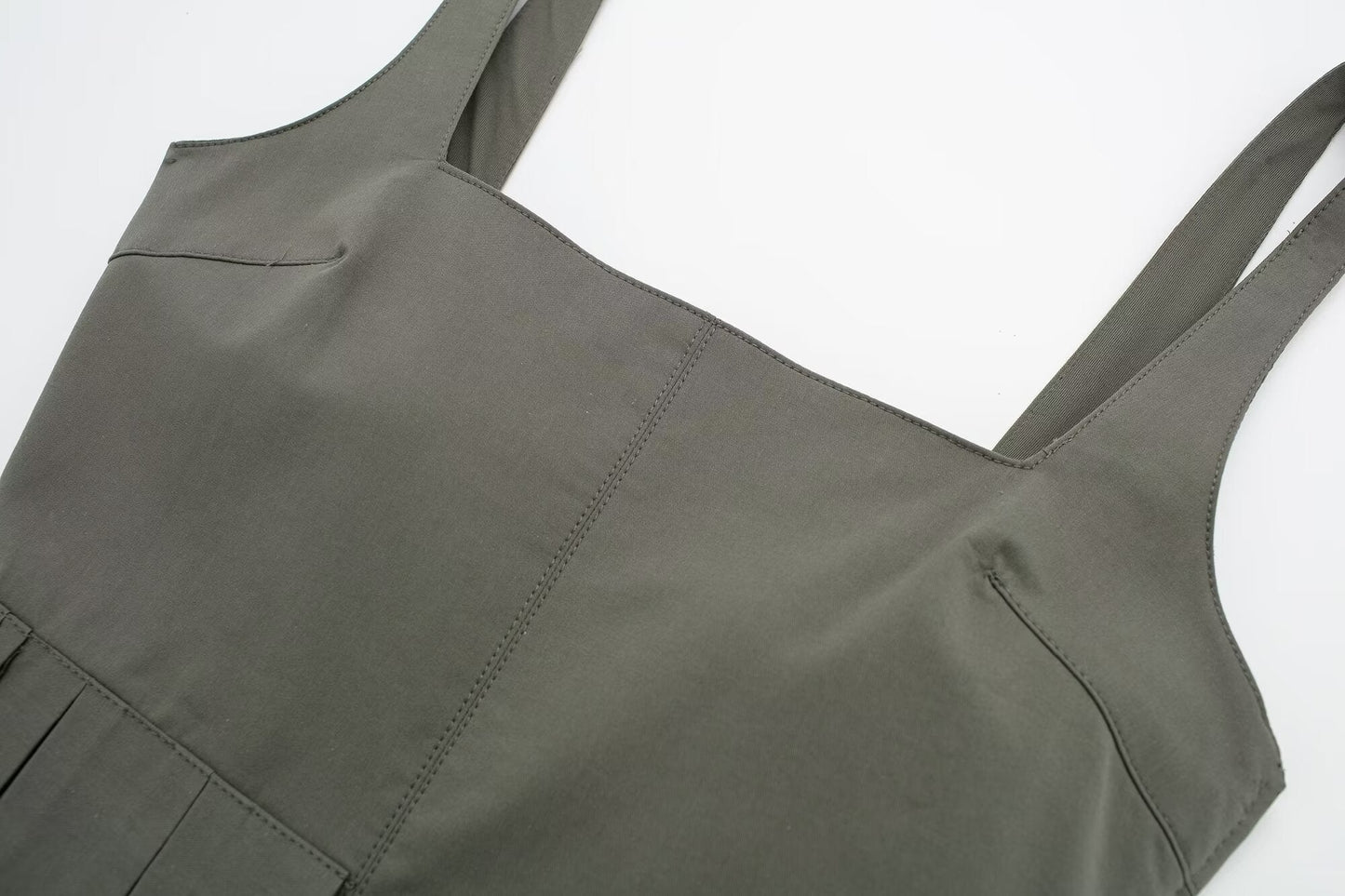 Laminated Decoration Windbreaker Fabric Slimming Camisole