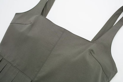 Laminated Decoration Windbreaker Fabric Slimming Camisole
