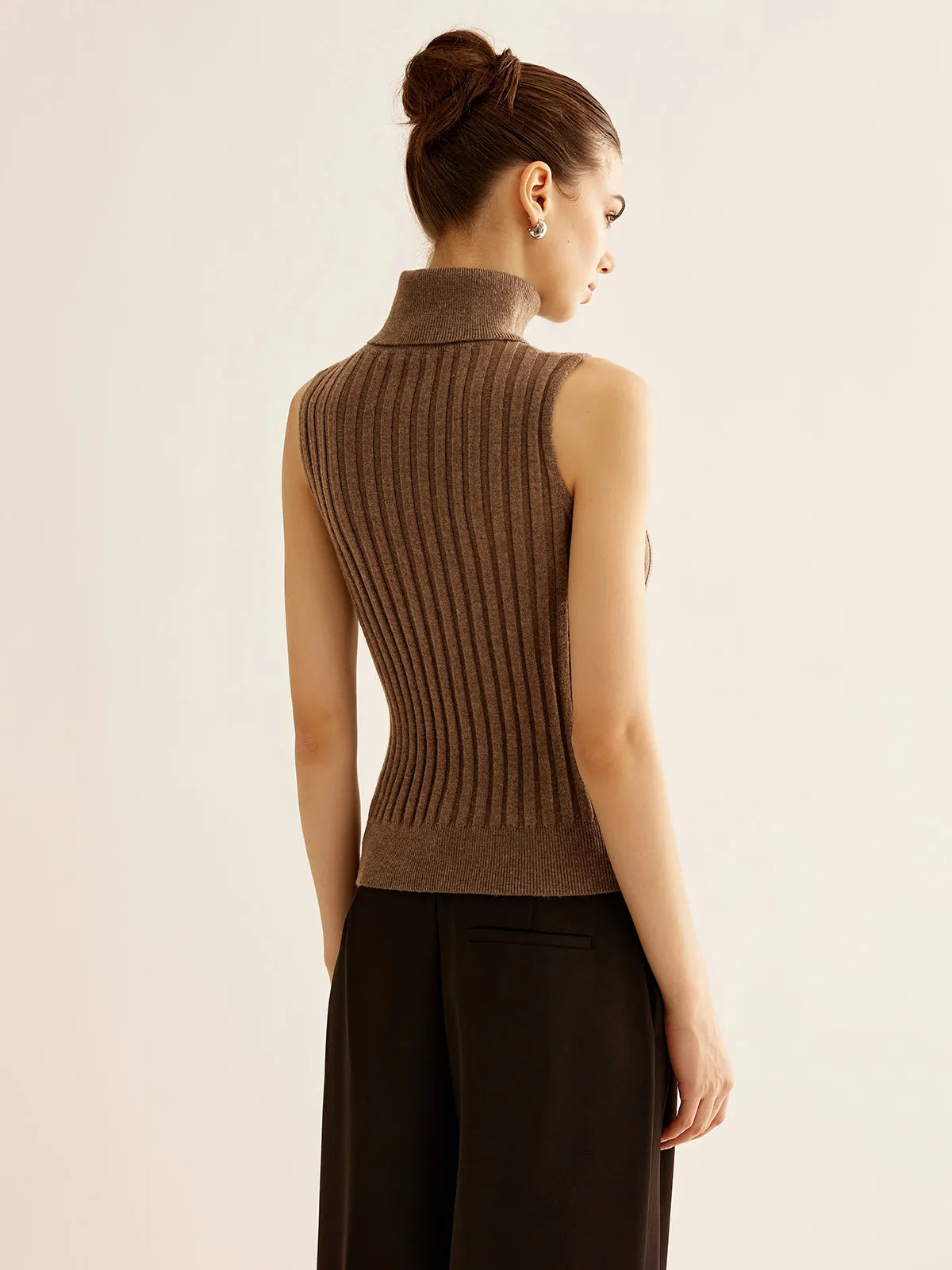 Wool-blend Turtleneck Sweater Vest