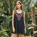 Women's Ethnic Floral Print Comfort Top elevenforest