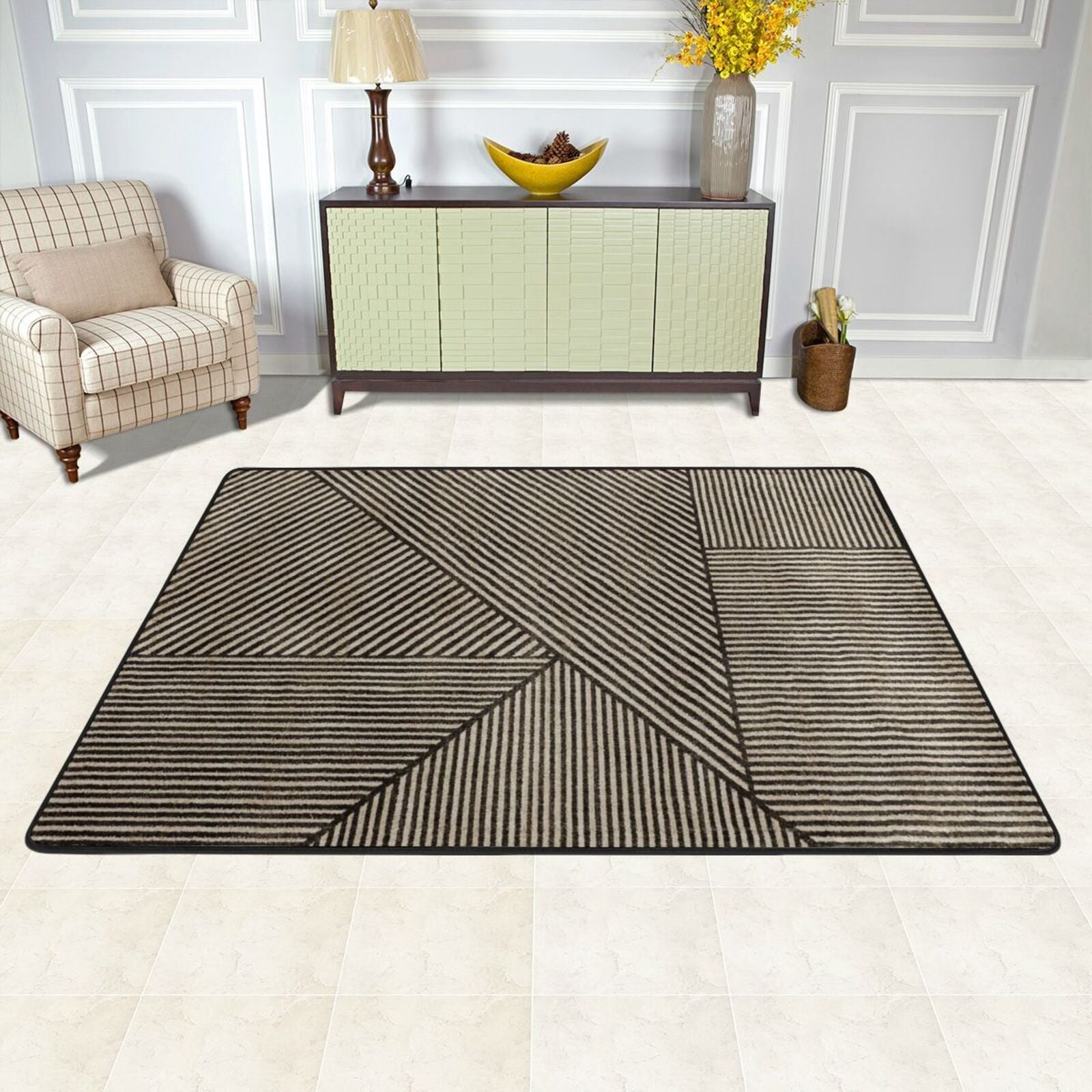 Striped Art Pattern Mat elevenforest