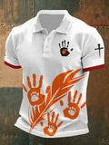 Men's Vintage Every Child Matters Print Polo Shirt elevenforest