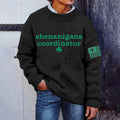 Men'S St. Patrick'S Day Printed Knit Crew Neck Sweater elevenforest