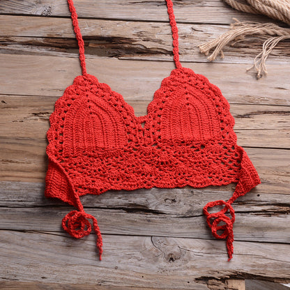 Personalized Hollow Out Cutout Beach Knitted Shell Pants for – Summer