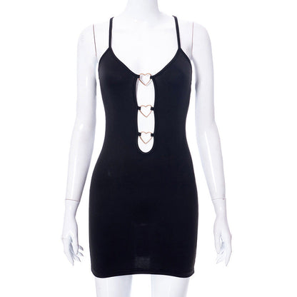 Spring Color Hollow-out Camisole Sheath Dress for – and Stylish