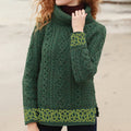 Celtic Trinity Knot Turtleneck Aran Sweater elevenforest