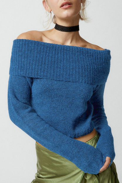 Yesenia® | Sexy Solid Color Backless Off Shoulder Sweaters (5 Colors)
