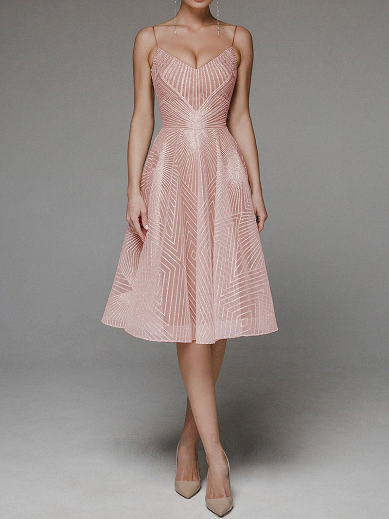 ’s Spring Summer Maxi Dress Strap Embroidered Sleeveless Dress