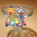 Comstylish Retro Carnival Clown Pin Stud Earrings