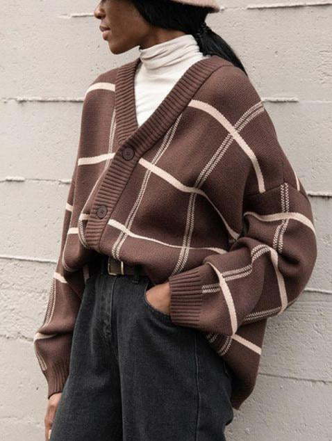 Lorra Plaid Cardigan