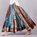 Vintage Bohemian Colorful Textile Linen Skirt elevenforest