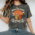 Comstylish Walk For Peace Landscape Vintage Washed T Shirt