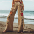 Women's Ethnic Floral Print Casual Pants elevenforest