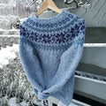 Vintage Iceland Pattern Warm Comfy Cozy Sweater elevenforest