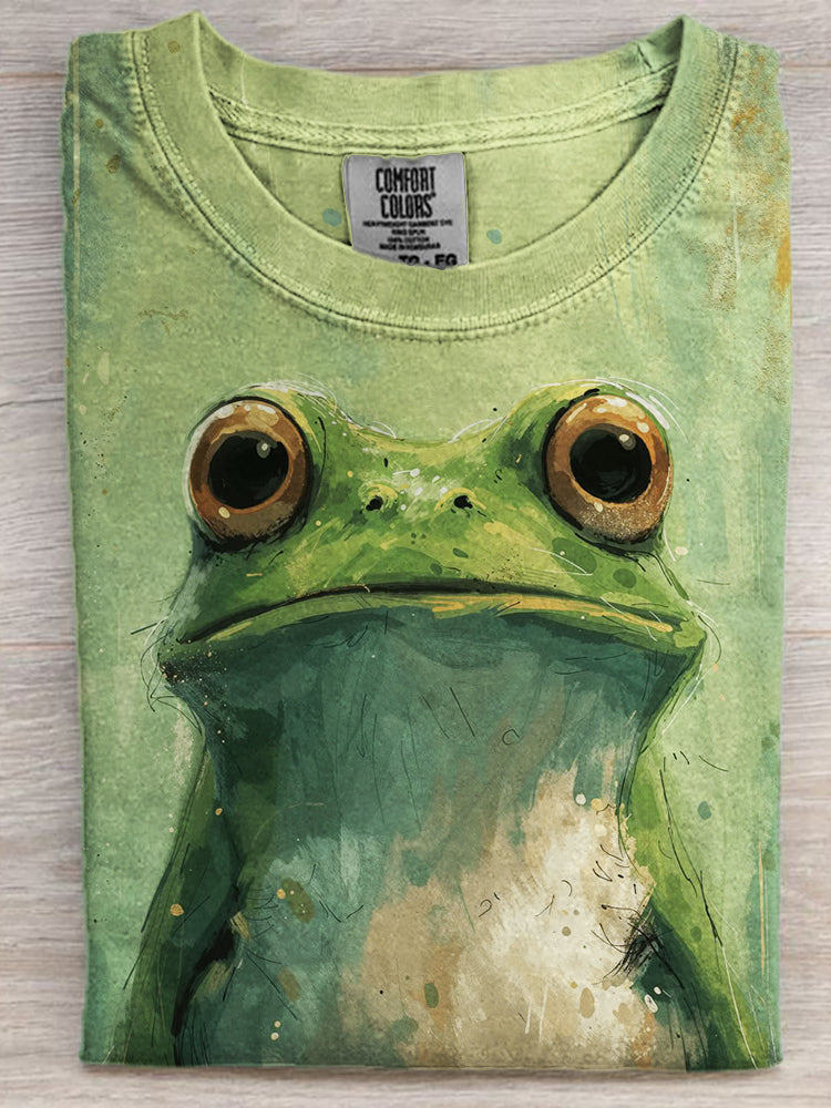 Comstylish Lovely Frog Art Comfy T Shirt
