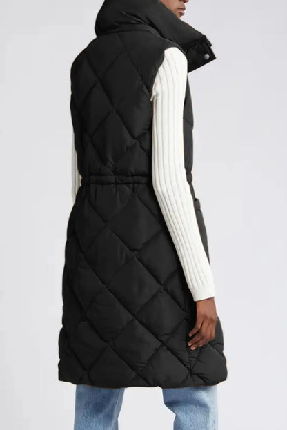 Black Quilted Puffer Vest
