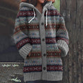 Vintage Icelandic Geometric Knitted Jacquard Sweater elevenforest