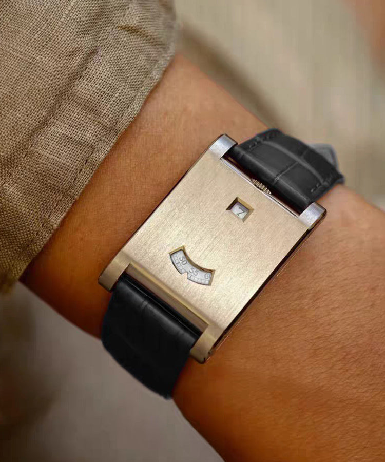 Silk Leather Patchwork Fine Steel Mechanical Watches