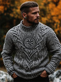Men's Viking Vegvisir Celtic Chunky Cozy Sweater elevenforest