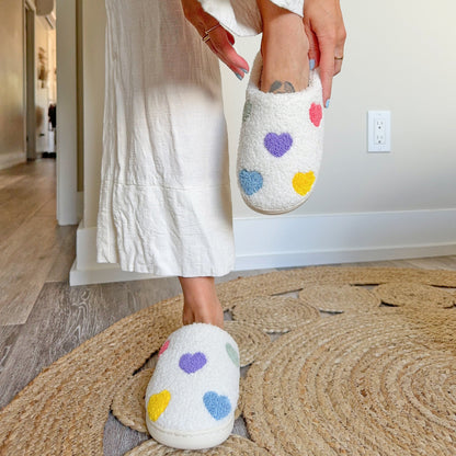 Zia Colorful Heart Slippers - Buy 1 Get 1 Free