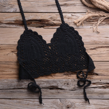 Personalized Hollow Out Cutout Beach Knitted Shell Pants for – Summer