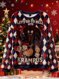Comstylish Grabs Children Christmas Ugly Flannel Sweater