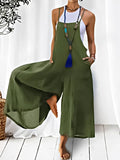 Women's Daily Loose Suspenders Casual jumpsuit