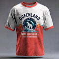 Men's Greenland Is Not For Sale Printed Casual T-shirt elevenforest