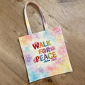 Comstylish Walk For Peace Tie-dyed Canvas Bags