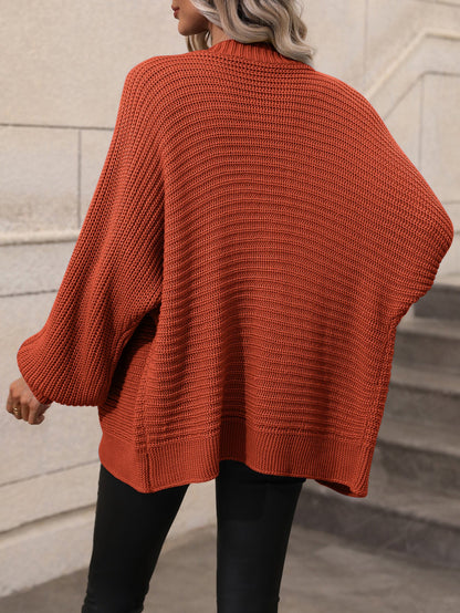 Autumn Winter Knitting Single Breasted Color Knitted Cardigan Loose Sweater