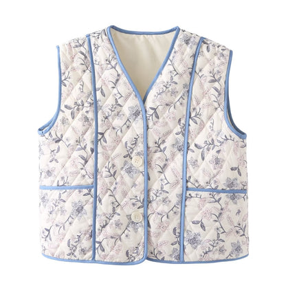 Printed Padded Waistcoat