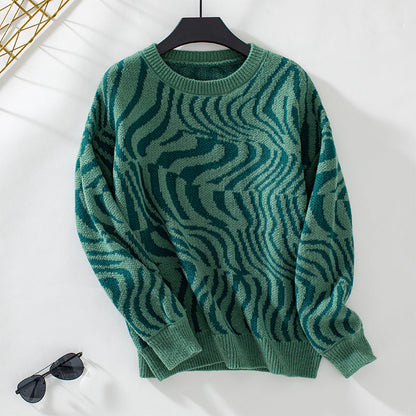 Eugenia® | Striped women's sweater with long sleeves