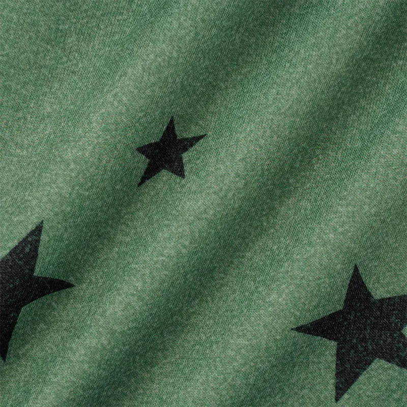 The Stars Patchwork Zipper Collar Hoodies(8 Colors)