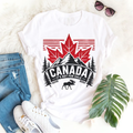 Comstylish Women's Canada It's Not For Sale Print Crew Neck Short Sleeve T-shirt