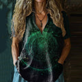 Women's Mandala Art Short Sleeve Shirt elevenforest