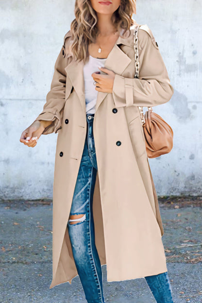 Work Patchwork Turndown Collar Outerwear