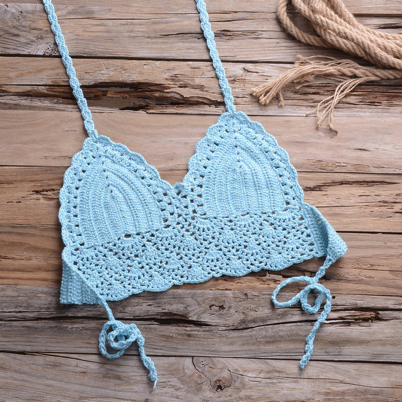 Personalized Hollow Out Cutout Beach Knitted Shell Pants for – Summer